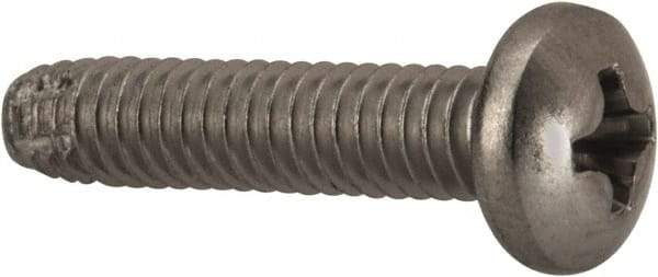Value Collection - #8-32 UNC Thread, 3/4" Length Under Head, #2 Phillips Drive Stainless Steel Thread Cutting Screw - Pan Head, Grade 410, Point Type F - Americas Industrial Supply