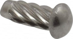 Value Collection - #2 Round Head Sheet Metal Screw - Stainless Steel, 1/4" Length Under Head, ASME B18.6.3 & ASME B18.6.4, Grade 18-8 - Americas Industrial Supply