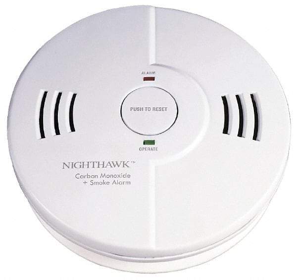 Kidde - 5-3/4 Inch Diameter, Smoke and Carbon Monoxide Alarm - 85 dB Decibel Rating, AA Battery Included, Indicating Light, Tamper Resistant - Americas Industrial Supply