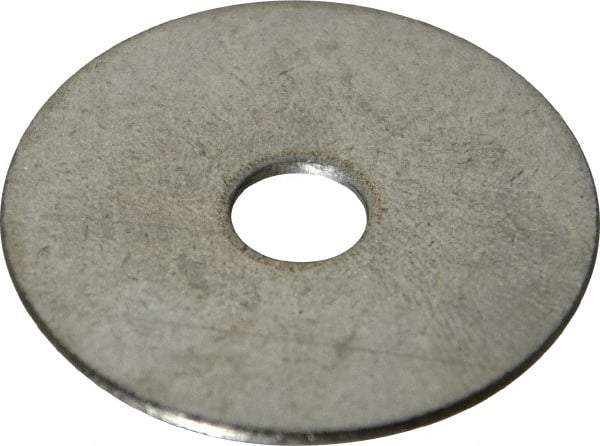 Value Collection - 1/4" Screw, Grade 18-8 Stainless Steel Fender Flat Washer - 9/32" ID x 1-1/4" OD, 0.05" Thick - Americas Industrial Supply