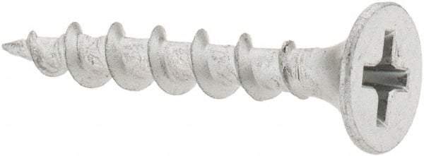 Value Collection - #6 Bugle Head, Phillips Steel Deck Screw - 1" OAL, Galvanized, Grade 2 - Americas Industrial Supply