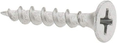 Value Collection - #6 Bugle Head, Phillips Steel Deck Screw - 1" OAL, Galvanized, Grade 2 - Americas Industrial Supply