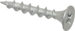 Value Collection - #6 Bugle Head, Phillips Steel Deck Screw - 1" OAL, Galvanized, Grade 2 - Americas Industrial Supply