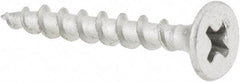 Value Collection - #6 Bugle Head, Phillips Steel Deck Screw - 1-1/4" OAL, Galvanized, Grade 2 - Americas Industrial Supply