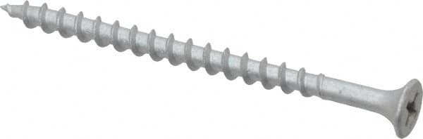 Value Collection - #8 Bugle Head, Phillips Steel Deck Screw - 2-1/2" OAL, Galvanized, Grade 2 - Americas Industrial Supply