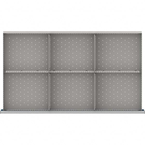 LISTA - 6-Compartment Drawer Divider Layout for 3.15" High Drawers - Americas Industrial Supply