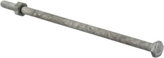 Value Collection - 1/4-20 Thread, 6-1/2" Length Under Head, Steel Hex Head Bolt - Hot Dipped Galvanized Coated, 7/16" Hex, UNC Thread, ANSI/ASME B18.2.2 & ASME B18.2.1, Grade 2 - Americas Industrial Supply