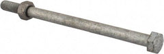 Value Collection - 5/16-18 Thread, 5" Length Under Head, Steel Hex Head Bolt - Hot Dipped Galvanized Coated, 1/2" Hex, UNC Thread, ANSI/ASME B18.2.2 & ASME B18.2.1, Grade 2 - Americas Industrial Supply