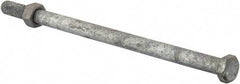 Value Collection - 3/8-16 Thread, 7" Length Under Head, Steel Hex Head Bolt - Hot Dipped Galvanized Coated, 9/16" Hex, UNC Thread, ANSI/ASME B18.2.2 & ASME B18.2.1, Grade 2 - Americas Industrial Supply