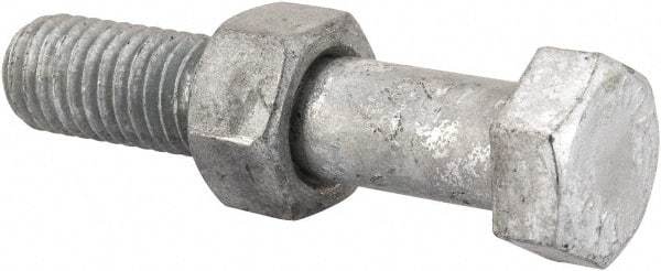 Value Collection - 1/2-13 Thread, 2-1/2" Length Under Head, Steel Hex Head Bolt - Hot Dipped Galvanized Coated, 3/4" Hex, UNC Thread, ANSI/ASME B18.2.2 & ASME B18.2.1, Grade 2 - Americas Industrial Supply