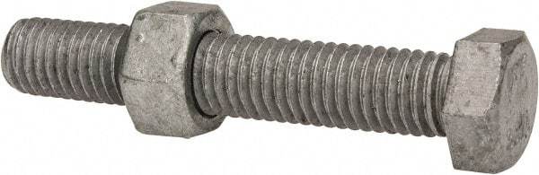 Value Collection - 1/2-13 Thread, 3" Length Under Head, Steel Hex Head Bolt - Hot Dipped Galvanized Coated, 3/4" Hex, UNC Thread, ANSI/ASME B18.2.2 & ASME B18.2.1, Grade 2 - Americas Industrial Supply