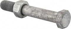 Value Collection - 1/2-13 Thread, 3-1/2" Length Under Head, Steel Hex Head Bolt - Hot Dipped Galvanized Coated, 3/4" Hex, UNC Thread, ANSI/ASME B18.2.2 & ASME B18.2.1, Grade 2 - Americas Industrial Supply