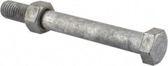 Value Collection - 1/2-13 Thread, 4-1/2" Length Under Head, Steel Hex Head Bolt - Hot Dipped Galvanized Coated, 3/4" Hex, UNC Thread, ANSI/ASME B18.2.2 & ASME B18.2.1, Grade 2 - Americas Industrial Supply