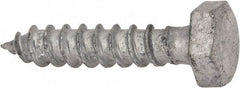 Value Collection - 1/4" Screw, 1-1/4" Length Under Head, Steel, Hex Head Lag Screw - Hot Dipped Galvanized, AISI 1006, ASME B18.2.1 Fastner, Grade 1006-1022 - Americas Industrial Supply