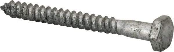 Value Collection - 1/4" Screw, 2-1/2" Length Under Head, Steel, Hex Head Lag Screw - Hot Dipped Galvanized, AISI 1006, ASME B18.2.1 Fastner, Grade 1006-1022 - Americas Industrial Supply