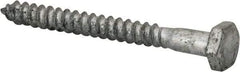 Value Collection - 1/4" Screw, 2-1/2" Length Under Head, Steel, Hex Head Lag Screw - Hot Dipped Galvanized, AISI 1006, ASME B18.2.1 Fastner, Grade 1006-1022 - Americas Industrial Supply