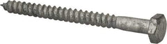 Value Collection - 1/4" Screw, 3" Length Under Head, Steel, Hex Head Lag Screw - Hot Dipped Galvanized, AISI 1006, ASME B18.2.1 Fastner, Grade 1006-1022 - Americas Industrial Supply