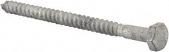 Value Collection - 1/4" Screw, 3-1/2" Length Under Head, Steel, Hex Head Lag Screw - Hot Dipped Galvanized, AISI 1006, ASME B18.2.1 Fastner, Grade 1006-1022 - Americas Industrial Supply
