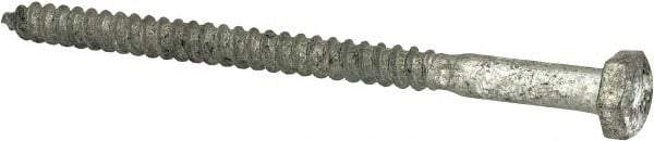 Value Collection - 1/4" Screw, 4" Length Under Head, Steel, Hex Head Lag Screw - Hot Dipped Galvanized, AISI 1006, ASME B18.2.1 Fastner, Grade 1006-1022 - Americas Industrial Supply