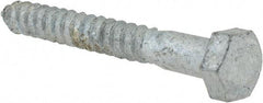Value Collection - 5/16" Screw, 2-1/2" Length Under Head, Steel, Hex Head Lag Screw - Hot Dipped Galvanized, AISI 1006, ASME B18.2.1 Fastner, Grade 1006-1022 - Americas Industrial Supply