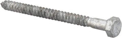 Value Collection - 5/16" Screw, 4" Length Under Head, Steel, Hex Head Lag Screw - Hot Dipped Galvanized, AISI 1006, ASME B18.2.1 Fastner, Grade 1006-1022 - Americas Industrial Supply