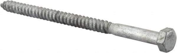 Value Collection - 5/16" Screw, 5" Length Under Head, Steel, Hex Head Lag Screw - Hot Dipped Galvanized, AISI 1006, ASME B18.2.1 Fastner, Grade 1006-1022 - Americas Industrial Supply
