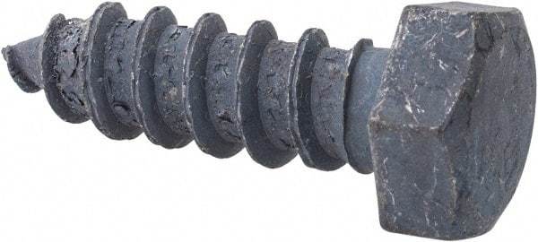 Value Collection - 3/8" Screw, 1-1/4" Length Under Head, Steel, Hex Head Lag Screw - Hot Dipped Galvanized, AISI 1006, ASME B18.2.1 Fastner, Grade 1006-1022 - Americas Industrial Supply