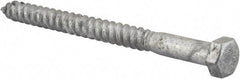 Value Collection - 3/8" Screw, 4-1/2" Length Under Head, Steel, Hex Head Lag Screw - Hot Dipped Galvanized, AISI 1006, ASME B18.2.1 Fastner, Grade 1006-1022 - Americas Industrial Supply