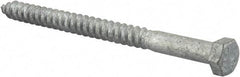 Value Collection - 3/8" Screw, 5" Length Under Head, Steel, Hex Head Lag Screw - Hot Dipped Galvanized, AISI 1006, ASME B18.2.1 Fastner, Grade 1006-1022 - Americas Industrial Supply