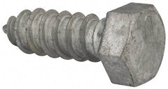 Value Collection - 1/2" Screw, 1-1/2" Length Under Head, Steel, Hex Head Lag Screw - Hot Dipped Galvanized, AISI 1006, ASME B18.2.1 Fastner, Grade 1006-1022 - Americas Industrial Supply