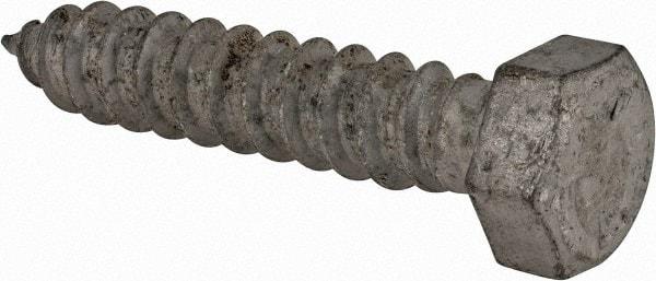 Value Collection - 1/2" Screw, 2-1/2" Length Under Head, Steel, Hex Head Lag Screw - Hot Dipped Galvanized, AISI 1006, ASME B18.2.1 Fastner, Grade 1006-1022 - Americas Industrial Supply