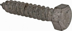 Value Collection - 1/2" Screw, 2-1/2" Length Under Head, Steel, Hex Head Lag Screw - Hot Dipped Galvanized, AISI 1006, ASME B18.2.1 Fastner, Grade 1006-1022 - Americas Industrial Supply