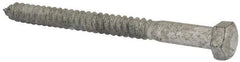 Value Collection - 1/2" Screw, 6" Length Under Head, Steel, Hex Head Lag Screw - Hot Dipped Galvanized, AISI 1006, ASME B18.2.1 Fastner, Grade 1006-1022 - Americas Industrial Supply