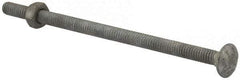 Value Collection - 1/4-20 UNC 5" Length Under Head, Standard Square Neck, Carriage Bolt - 1006-1050 Steel, Galvanized Zinc-Plated Finish - Americas Industrial Supply