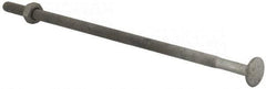 Value Collection - 1/4-20 UNC 7" Length Under Head, Standard Square Neck, Carriage Bolt - 1006-1050 Steel, Galvanized Zinc-Plated Finish - Americas Industrial Supply