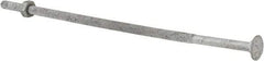 Value Collection - 1/4-20 UNC 8" Length Under Head, Standard Square Neck, Carriage Bolt - 1006-1050 Steel, Galvanized Zinc-Plated Finish - Americas Industrial Supply