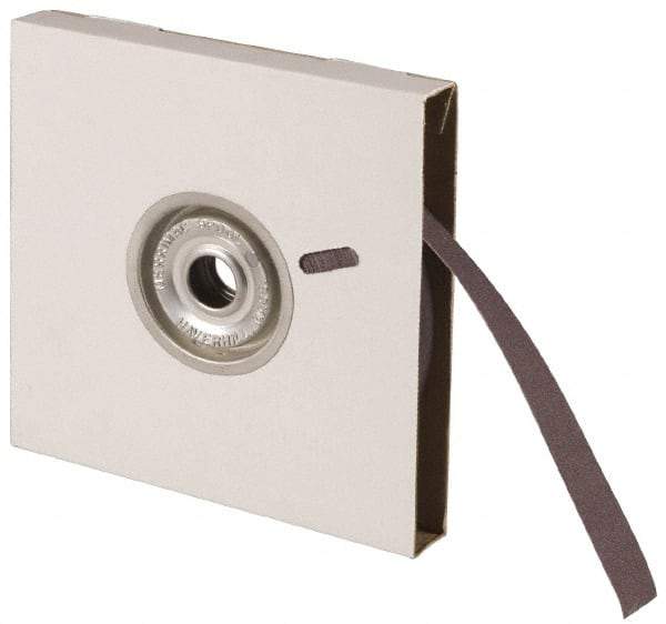 Norton - 1" x 10 Yd 150 Grit Aluminum Oxide Cloth Roll - Very Fine Grade, J Weighted Backing - Americas Industrial Supply