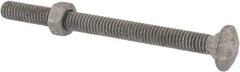 Value Collection - 5/16-18 UNC 4" Length Under Head, Standard Square Neck, Carriage Bolt - 1006-1050 Steel, Galvanized Zinc-Plated Finish - Americas Industrial Supply