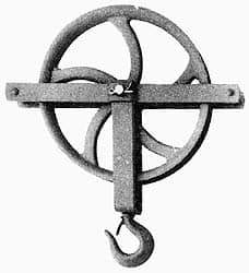 Value Collection - 1, 000 Lbs. Load Limit, Swivel Hook Block - Single Sheave, 10 Inch Outside Diameter, Fibrous Rope, 1 Inch Diameter, Steel - Americas Industrial Supply