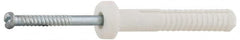 Value Collection - 3/16" Diam, 3/16" Drill, 1-1/2" OAL, 2-3/8" Min Embedment Hammer Drive Concrete Anchor - Nylon, Zinc-Plated Finish, Round Head - Americas Industrial Supply