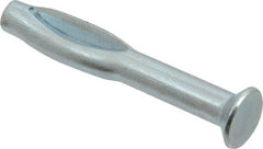 Value Collection - 1/4" Diam, 1/4" Drill, 2" OAL, 1-1/4" Min Embedment Split-Drive Concrete Anchor - Steel, Zinc-Plated Finish, Flat Head - Americas Industrial Supply