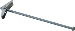 Value Collection - 3/16" Screw, 3/16" Diam, 6" Long, Toggle Bolt Drywall & Hollow Wall Anchor - 3/16" Drill, Zinc Plated, Steel, Use in Concrete, & Masonry, Hollow Tile, Plaster & Wallboard - Americas Industrial Supply