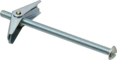 Value Collection - 5/16" Screw, 5/16" Diam, 5" Long, Toggle Bolt Drywall & Hollow Wall Anchor - 5/16" Drill, Zinc Plated, Steel, Use in Concrete, & Masonry, Hollow Tile, Plaster & Wallboard - Americas Industrial Supply