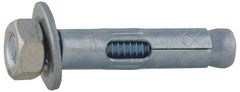 Value Collection - 3/4" Diam, 3/4" Drill, 2-1/2" OAL, 3-1/4" Min Embedment Sleeve Concrete Anchor - Steel, Zinc-Plated Finish, Hex Nut Head, Hex Drive - Americas Industrial Supply