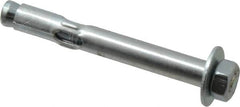 Value Collection - 5/16" Diam, 5/16" Drill, 2-1/2" OAL, Sleeve Concrete Anchor - Steel, Zinc-Plated Finish, Hex Nut Head, Hex Drive - Americas Industrial Supply