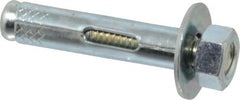Value Collection - 3/8" Diam, 3/8" Drill, 1-7/8" OAL, Sleeve Concrete Anchor - Steel, Zinc-Plated Finish, Hex Nut Head, Hex Drive - Americas Industrial Supply