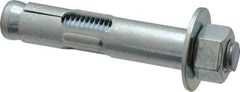 Value Collection - 5/8" Diam, 5/8" Drill, 3" OAL, 2-3/4" Min Embedment Sleeve Concrete Anchor - Steel, Zinc-Plated Finish, Hex Nut Head, Hex Drive - Americas Industrial Supply