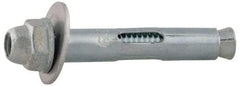 Value Collection - 1/4" Diam, 1/4" Drill, 5/8" OAL, 2-1/8" Min Embedment Sleeve Concrete Anchor - Steel, Zinc-Plated Finish, Acorn Nut Head - Americas Industrial Supply