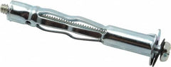 Value Collection - #10 to 24 Screw, 3/16" Diam, 2-1/2" Long, 3/4 to 1-3/16" Thick, Sleeve Drywall & Hollow Wall Anchor - 3/16" Drill, Zinc Plated, Steel, Use in Drywall - Americas Industrial Supply