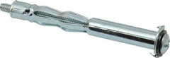 Value Collection - #10 to 24 Screw, 3/16" Diam, 2-1/8" Long, 1-1/4 to 1-3/4" Thick, Sleeve Drywall & Hollow Wall Anchor - 3/16" Drill, Zinc Plated, Steel, Use in Drywall - Americas Industrial Supply